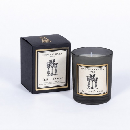   Bougie parfum&eacute;e - L\'Elixir d\'Amour - Th&eacute; noir &eacute;pic&eacute; - Tailles : LA SOLISTE - 180 G