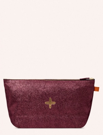 Pochette / Trousse / Porte Monnaie en cuir LENCIL - Turtle Vin