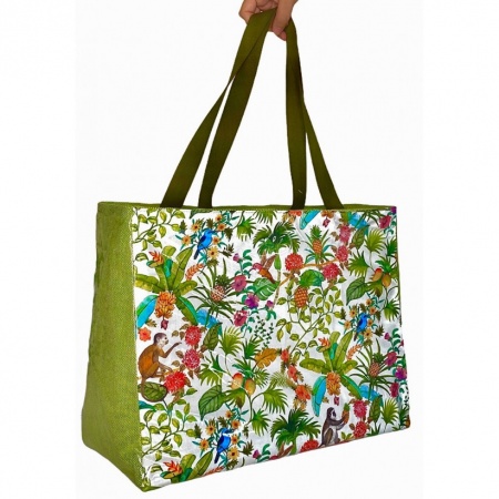 Sac isotherme XL - Jungle - Blanc