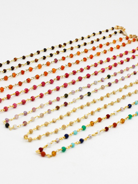 163-Collier pierres fines CAROLE