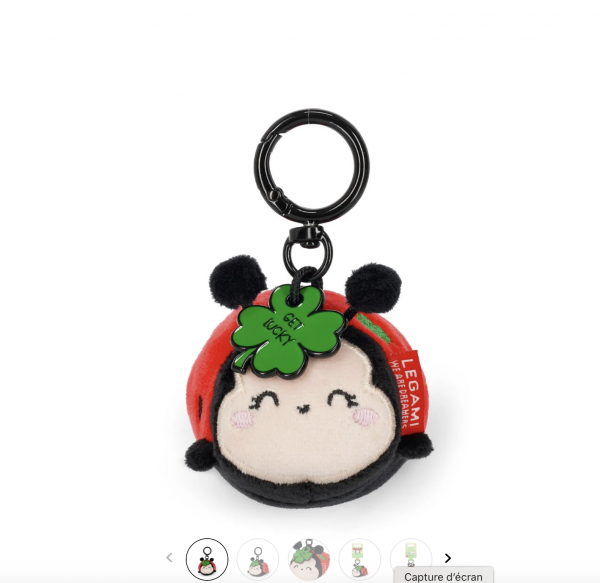 2 PORTE-CLEFS EN PELUCHE - SUPER SOFT! - TINY - LADYBUG