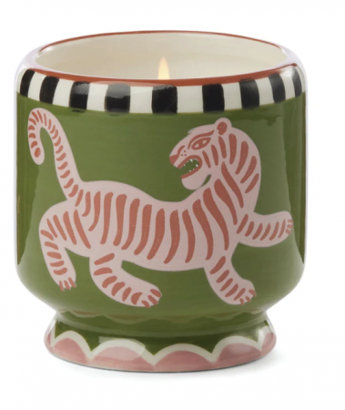 226g Tiger Ceramic Candle - Black Cedar & Fig - Bougie en céramique 226 g - CEDRE NOIR ET FIGUE