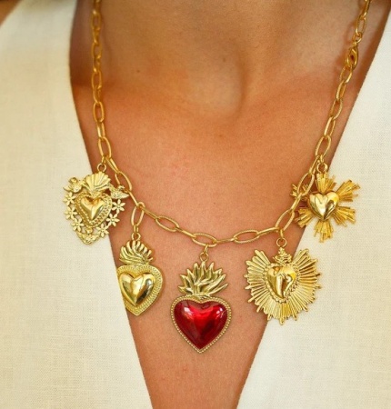 26FW135 - Collier grigri exvotos