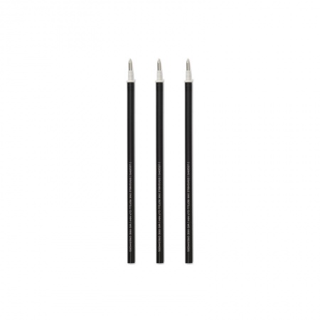 3 RECHARG. STYLO A_ ENCRE GEL - ERASABLE PEN REFILLS - BLACK