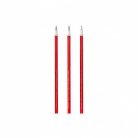 3 RECHARG. STYLO À ENCRE GEL - ERASABLE PEN REFILLS - RED