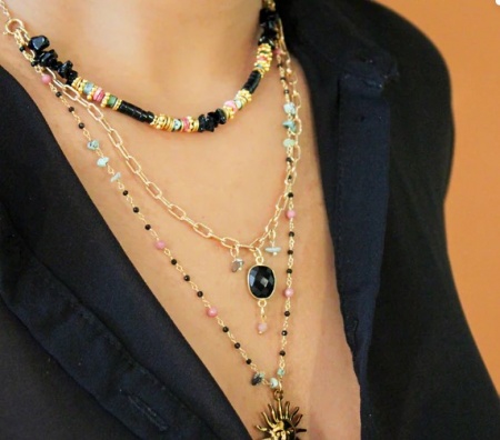 68-Collier 3 rangs - ELSA