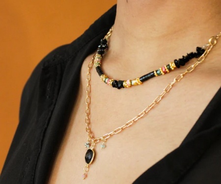 68-Collier 3 rangs - ELSA