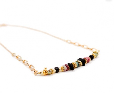 73-Collier tige heishi - ELSA