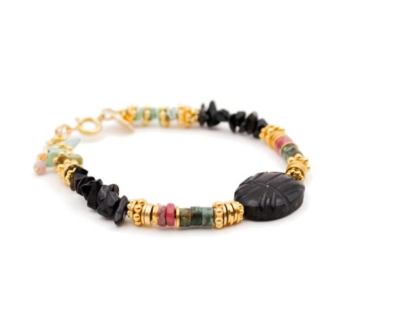 75-Bracelet heishi scarab�e - ELSA