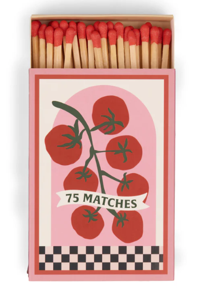75 Matches Tomato Vine Red (9.6 Cm) - Bo�te de 75 allumettes rouge tomate
