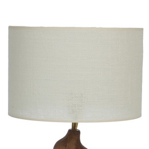 ABAT JOUR CYLINDRIQUE  D32 JUTE BLANCHE
