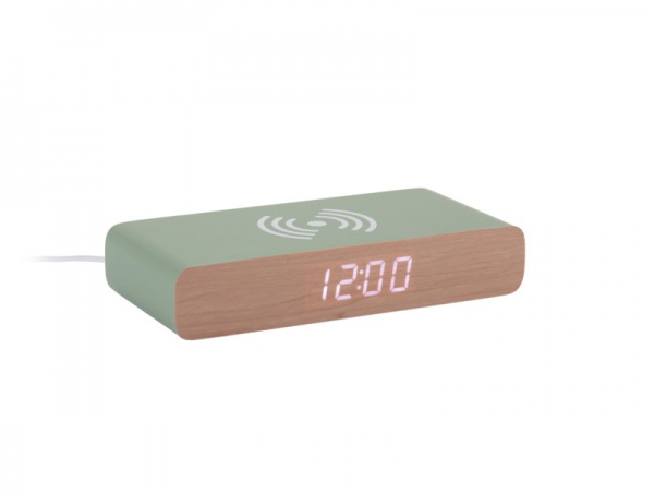 Alarm Clock Retro Flat LED - JUNGLE GREEN - R�veil R�tro Plat LED - VERT KAKY