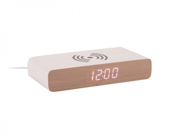 Alarm Clock Retro Flat LED - WHITE - R�veil R�tro Plat LED - BLANC