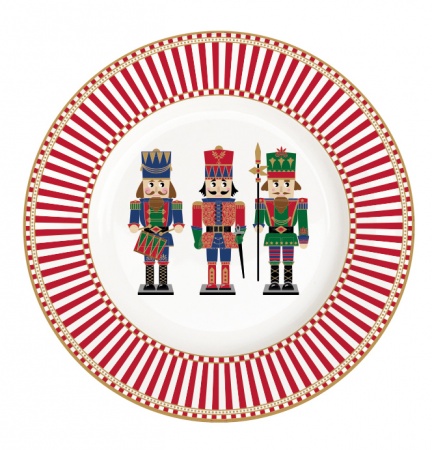 ASSIETTE A DESSERT - EN PORCELAINE - NUTCRACKER