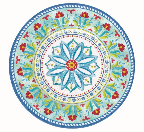 ASSIETTE DESSERT � 21,5CM EN MELAMINE TOSCANA
