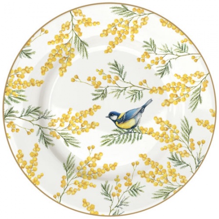Assiette en prcelaine Ø 19 cm - Collection Mimosa