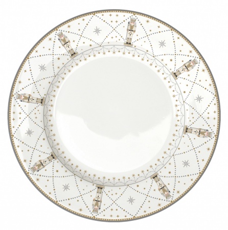 ASSIETTE PLATE - EN PORCELAINE  - D26,5CM- ROYAL NUTCRACKER