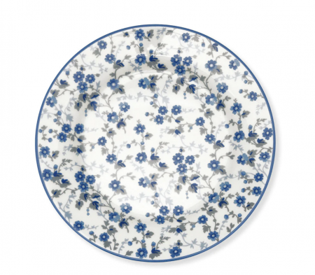 Assiette plate - Lunch plate Monica dusty blue