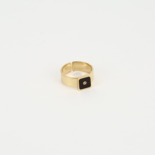 BAGUE- RING - DORE marron-dark brown