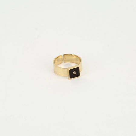 BAGUE- RING - DORE marron-dark brown