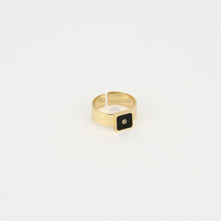 BAGUE- RING - DORE noir - gold black