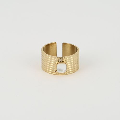 BAGUE- RING - DOREnacre-perle - gold shell pearl - nacre