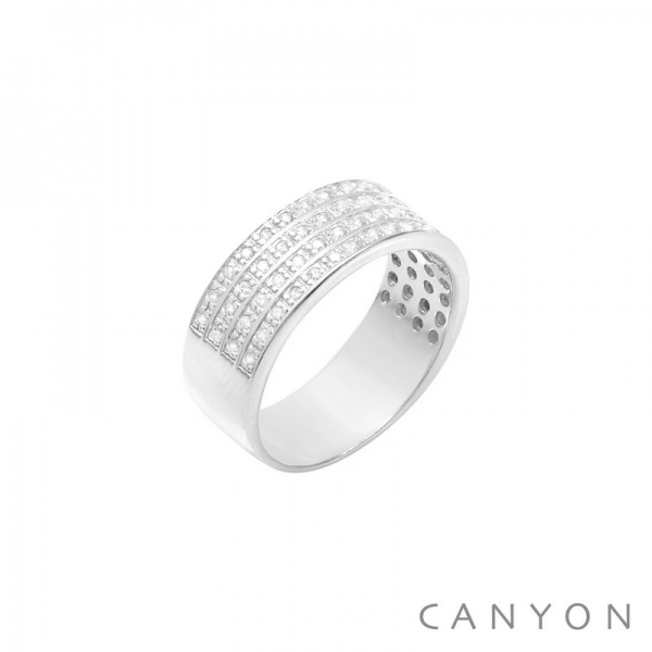 Bague en Argent LARGE PAVE