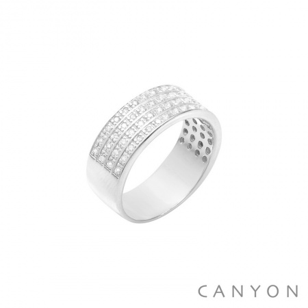 Bague en Argent LARGE PAVE