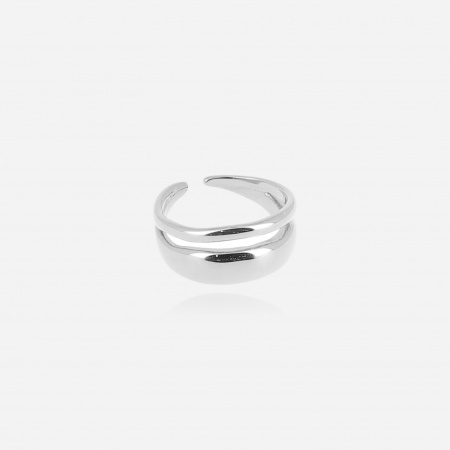BAGUE LARGE ACIER T8