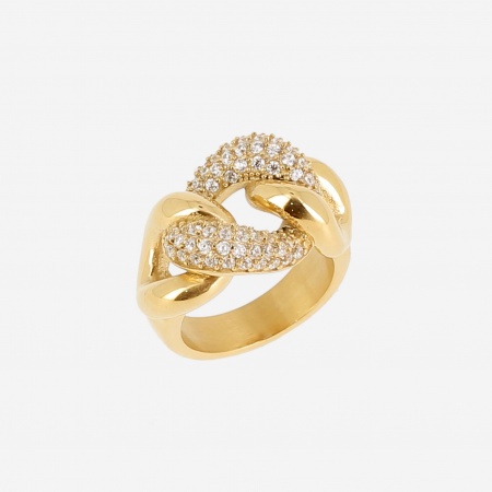 BAGUE-TAILLE-ACIER DORE-54