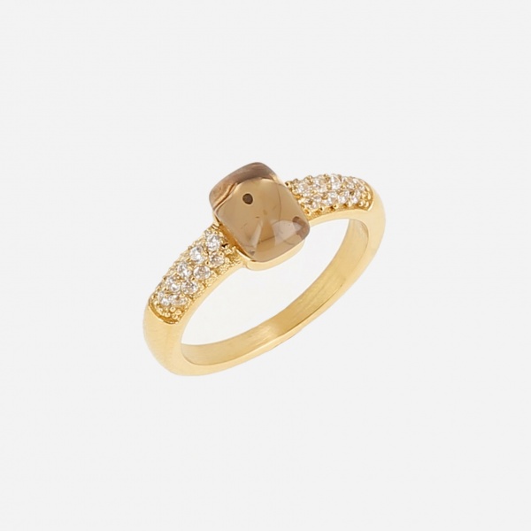 BAGUE TAILLE ACIER DORE