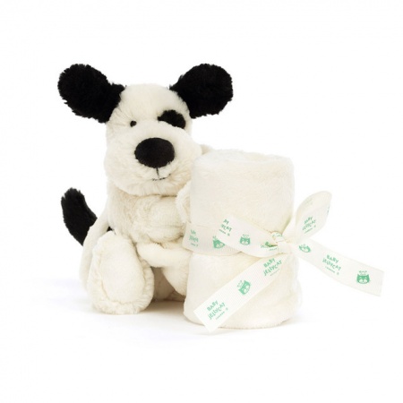 Bashful Black & Cream Puppy soother / Doudou