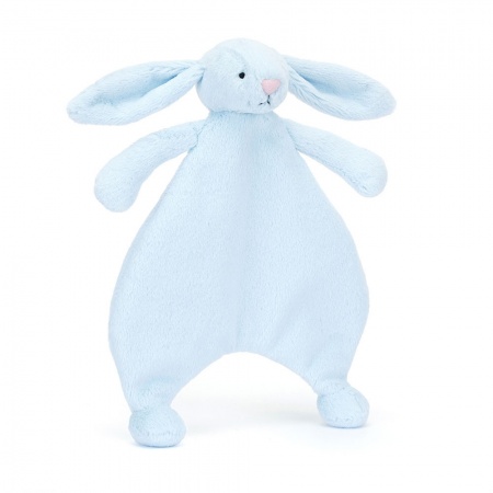 Bashful Blue Bunny Comforter / Doudou