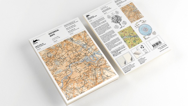 Bloc de papier � lettre A5NP Historical Maps