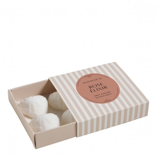 Boite 4 d�cors fondants C�ur Brod� - Rose Elixir