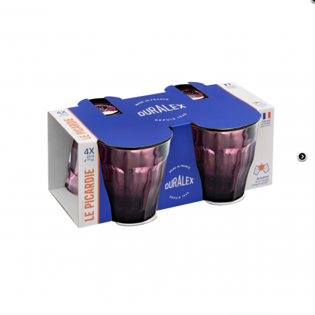 BOITE DE 2 GOBELETS  - PICARDIE PRUNE - GM