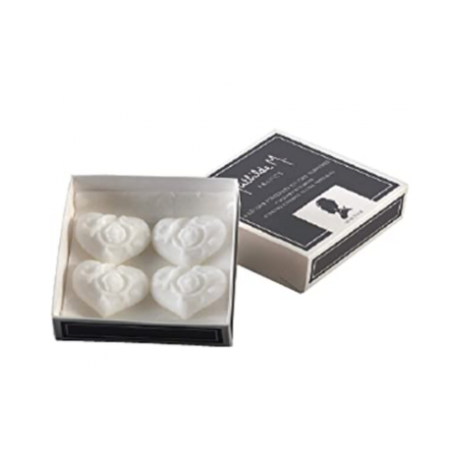 Boîte de 4 décors fondants Coeur - Marquise