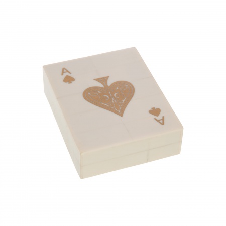 BOITE DECO CARTES RESINE