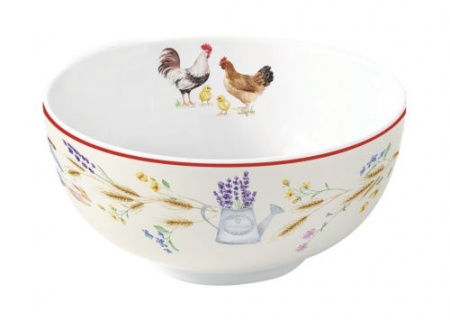 BOL ¯ 12CM ht5,5CM EN PORCELAINE COUNTRY LIFE