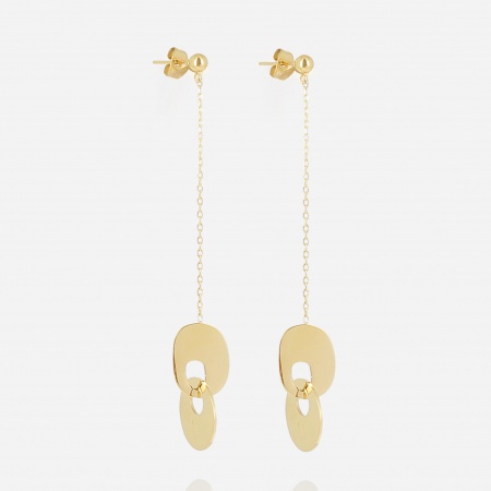 BOUCLE D\'OREILLE Alaska ACIER DORE