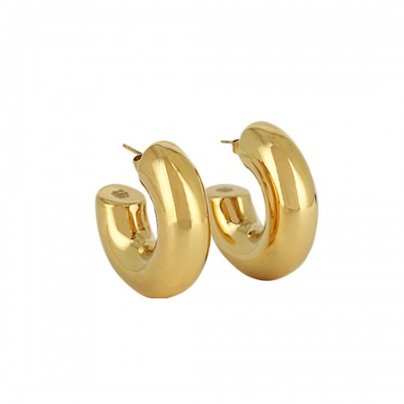 BOUCLE D OREILLE Chantal ACIER DORE