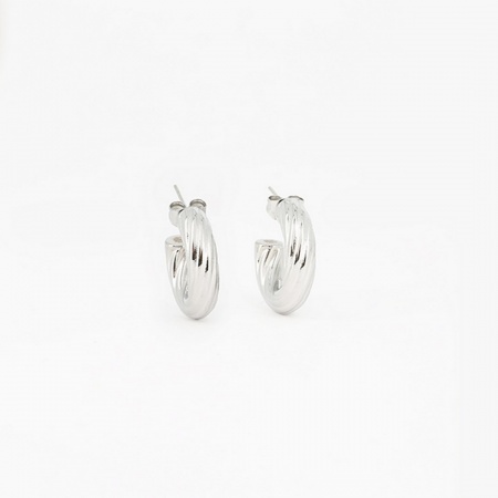 BOUCLE D OREILLE CREOLE ACIER