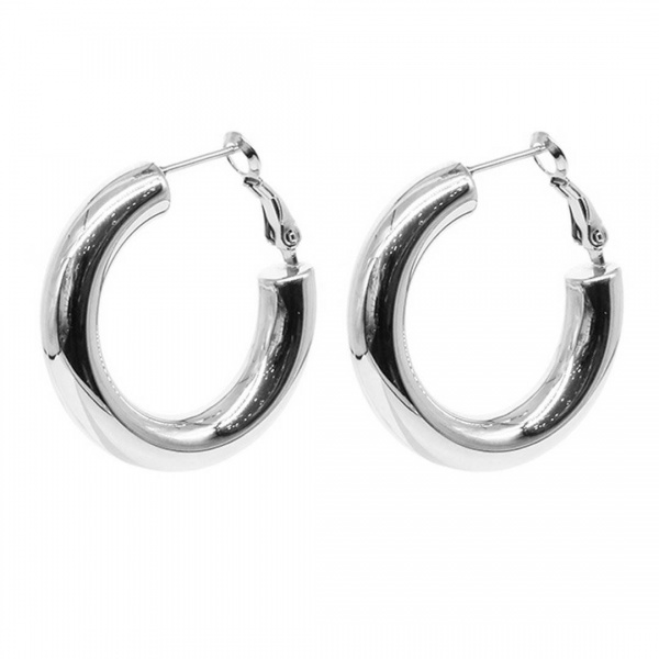 BOUCLE D OREILLE CREOLE ACIER