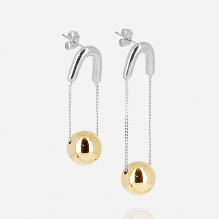 BOUCLE D OREILLE LONG ACIER