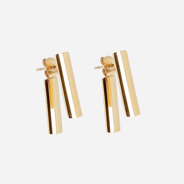 BOUCLE D OREILLE MEDIUM ACIER DORE