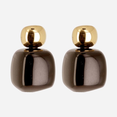 BOUCLE D\'OREILLE MEDIUM ACIER DORE