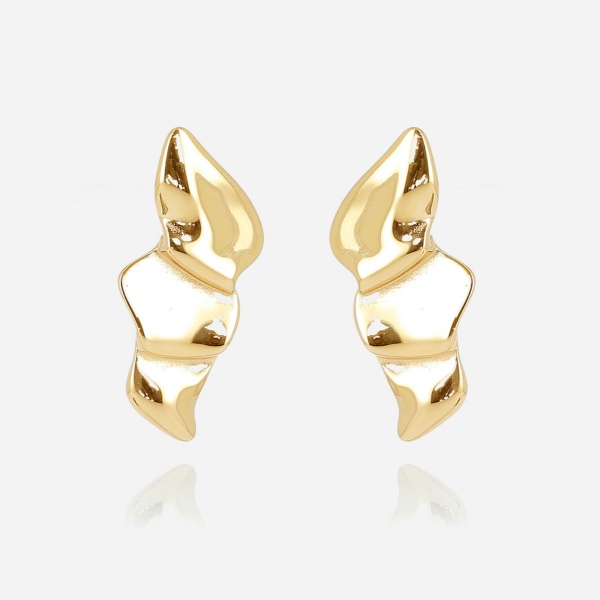 BOUCLE D\'OREILLE-MEDIUM-ACIER DORE