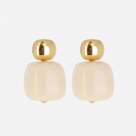 BOUCLE D\'OREILLE MEDIUM ACIER DORE