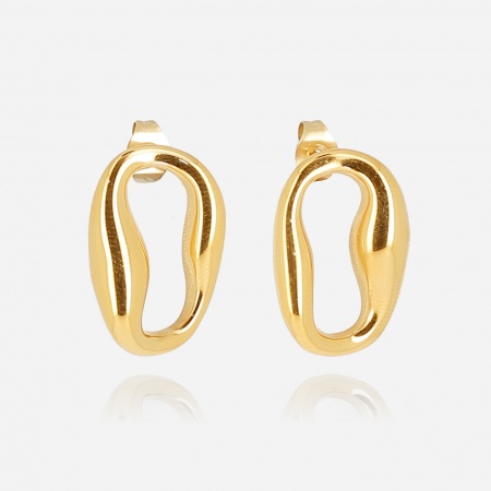 BOUCLE D\'OREILLE-MEDIUM-ACIER DORE