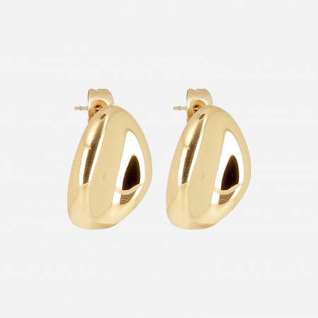 BOUCLE D\'OREILLE-MEDIUM-ACIER DORE